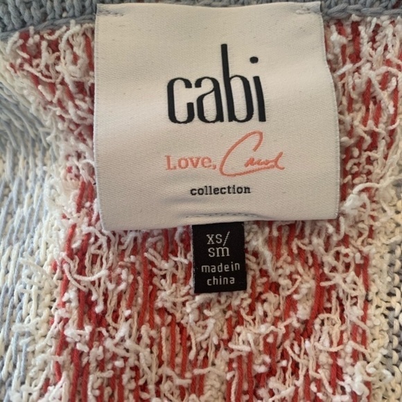 Cabi Cozy Cardigan Wrap bohemian multicolored festive fringe fall Lagenlook - Picture 6 of 14